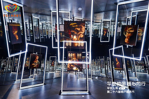 富阳致敬达芬奇光影艺术展览展会活动拍摄