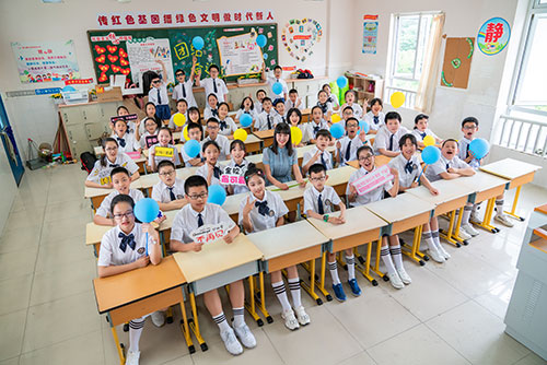 富阳小学生毕业季集体照拍摄